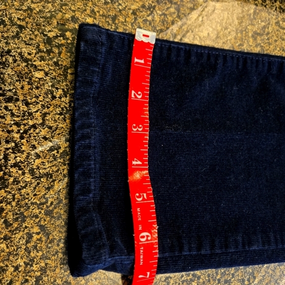 Talbots Corduroy Classic Indigo Blue Straight Leg Jeans 5 pocket Women size 8P - Picture 11 of 11